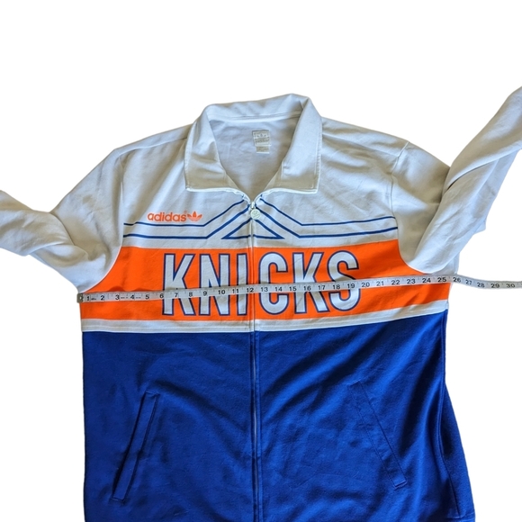 Adidas Carmelo Anthony NY Knicks Knickerbockers Warm Up Track Jacket XXL - Picture 7 of 8